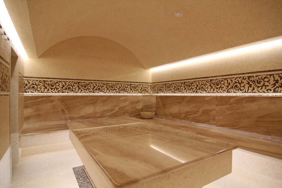 "Загородный, гостевой дом" Турецкая баня (хамам). Реализация проекта совместно с компанией "Санлайт"