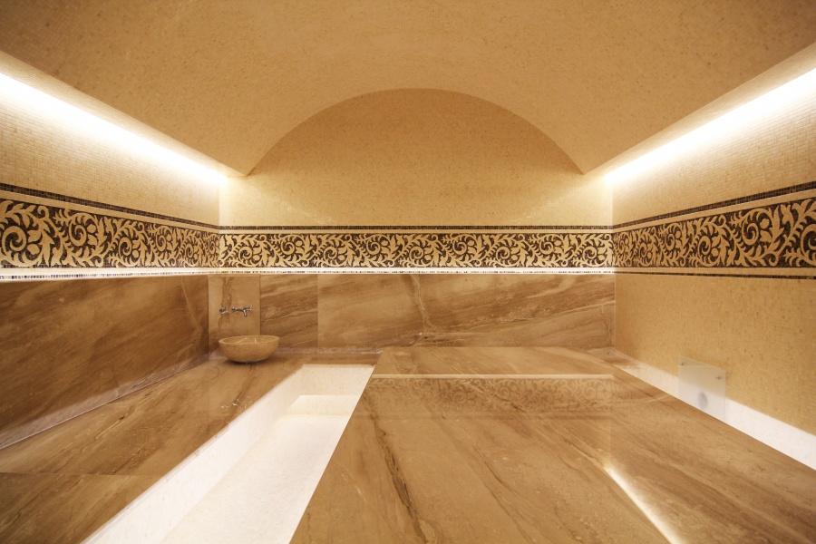 "Загородный, гостевой дом" Турецкая баня (хамам). Реализация проекта совместно с компанией "Санлайт"